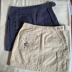 Bundle 2 Forever 21 Cargo Utility Skirts​​​​​​​​​​